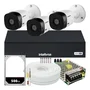 Kit 3 Cameras Seguranca Intelbras Vhl 1220 Full Hd 2mp 1080p 500gb.