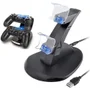Base Dock Carregador Duplo De Controles Sony Ps4 Slim Pro