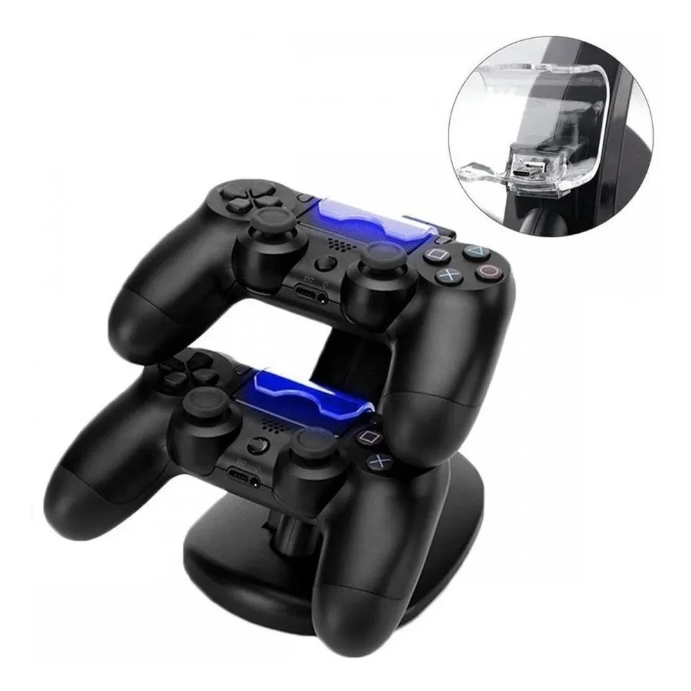Base Dock Carregador Duplo De Controles Sony Ps4 Slim Pro Base Dock Carregador Duplo De Controles Sony Ps4 Slim Pro