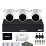 Kit Cftv 3 Câmeras Intelbras 1120d Dvr Mhdx 1104-c Com SSD 512gb.
