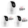 Kit 3 Câmera Ip 360° Full Hd Im4 Mibo Intelbras + Sd 128GB Ultra