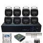 Kit 8 Câmeras Vhd 1220b Fc Intelbras Dvr 8 Canais  Hd 500gb