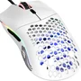 Mouse Gamer Glorious Model O- Minus , 59g Ultraleve, com Design Honeycomb, Branco Fosco