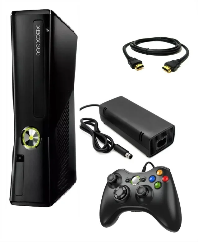 Console 360 4gb Standard Cor Matte Black + Kinect + 1 Controle Console 360 4gb Standard Cor Matte Black + Kinect + 1 Controle