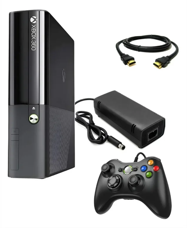 Console 360 4gb Standard Cor Matte Black + Kinect + 1 Controle Console 360 4gb Standard Cor Matte Black + Kinect + 1 Controle