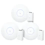 3 Roteadores Wi-fi 6 Access Point 3.0 Gbps + 3 Injetores Poe+ | 3 U6+ Ubiquiti Com 3 Fontes 48v 30w