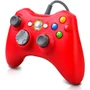 Controle Usb Com Fio Para XBOX 360 Computador Notebook Vermelho