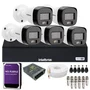 Kit 5 Câmeras Intelbras Vhd 3220 B Full Color Com Áudio Dvr Intelbras 08 Canais 1108-c C/hd Purple.