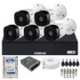 Kit 5 Câmeras Intelbras Hd 1120b Dvr Intelbras 08 Canais 1108-c C/hd.