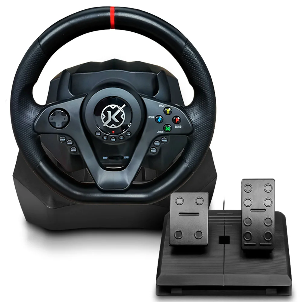 Volante Gamer Com Pedal Kalkan G300 Proracing Preto Klk00033 Volante Gamer Com Pedal Kalkan G300 Proracing Preto Klk00033