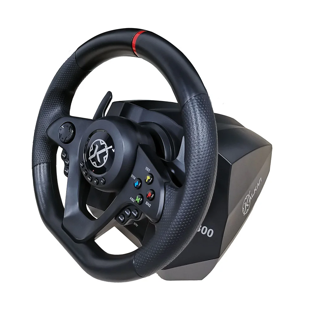 Volante Gamer Com Pedal Kalkan G300 Proracing Preto Klk00033 Volante Gamer Com Pedal Kalkan G300 Proracing Preto Klk00033