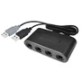 Adaptador Usb 4 Controles Gamecube Compatível Switch Wii U E PC Usb