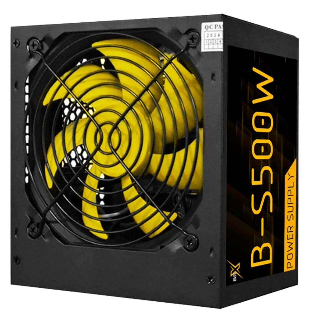 Fonte Atx Gamer 500w Reais Cooler 120mm Brx PCi Express