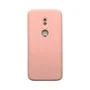 Capa Moto G6 Play Silicone Aveludada Protege Câmera Colorida Capinha Anti Impacto Moto G6 Play:rosa 02