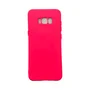 Capa Samsung S8 Plus Silicone Aveludada Protege Câmera Colorida Capinha Anti Impacto S8 Plus:rosa Shock