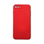 Capa Iphone 7 Plus / 8 Plus Silicone Aveludada Protege Câmera Colorida Capinha Anti Impacto Iphone 7 Plus:vermelho