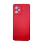 Capa Realme C35 Silicone Aveludada Protege Câmera Colorida Capinha Anti Impacto Realme C35:vermelho
