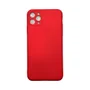 Capa Iphone 11 Pro Max Silicone Aveludada Protege Câmera Colorida Capinha Anti Impacto 11 Pro Max:vermelho