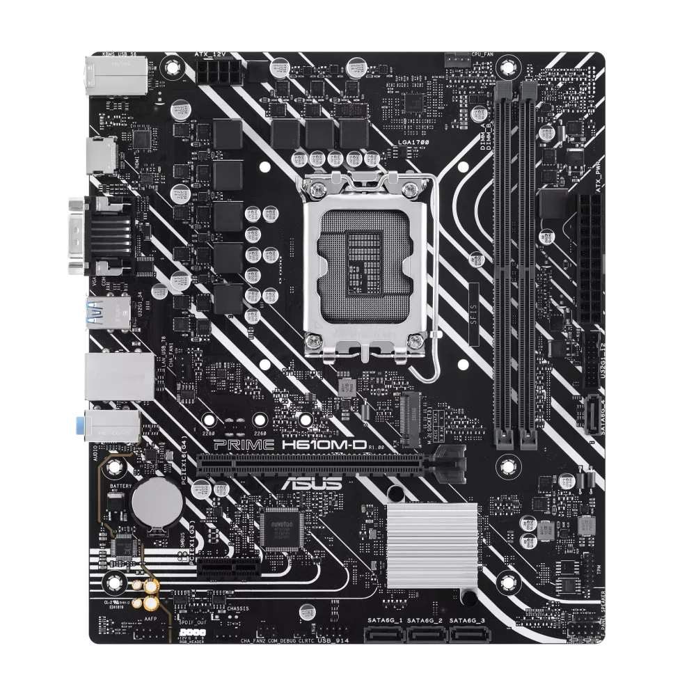 Placa Mãe Intel H610m-d LGA 1700 Micro-atx Ddr5 PCie 4.0 Slot M.2 Realtek 1 Gb Ethernet HDMI Vga Usb 3.2 Gen 1 Sata 6 G Placa Mãe Intel H610m-d LGA 1700 Micro-atx Ddr5 PCie 4.0 Slot M.2 Realtek 1 Gb Ethernet HDMI Vga Usb 3.2 Gen 1 Sata 6 G