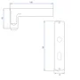 Fechadura Inox Line Interna 4400 E244 Mz180 Standard 40mm Espelho Cromado Papaiz