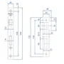 Fechadura Inox Line Interna 4400 E244 Mz180 Standard 40mm Espelho Cromado Papaiz