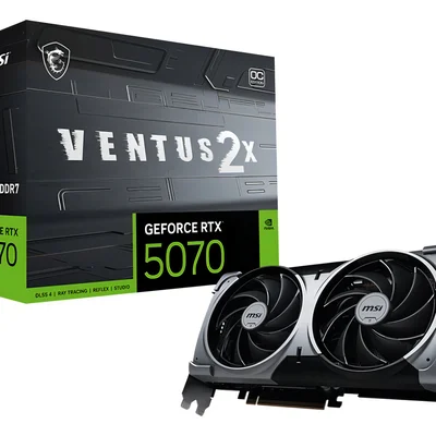 Placa De Vídeo Msi Geforce RTX 5070 12g Ventus 2x Oc G5070-12v2c