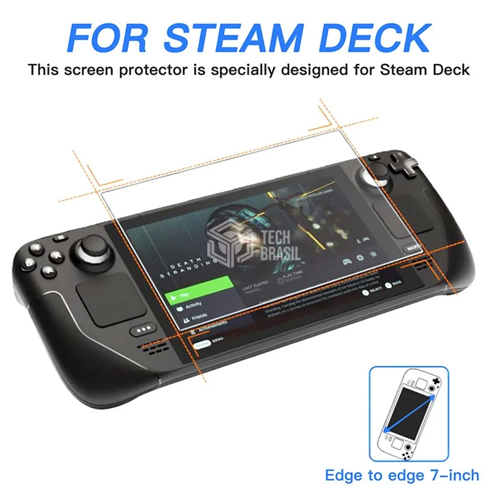 Película De Vidro Protetora Glass Para Steam Deck