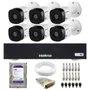 Kit 6 Câmeras Intelbras Vhl 1220 B G8 Bullet Full Hd 1080p Infra 20m Ip66 + Dvr Mhdx 1108-c + Hd 2TB