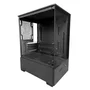 Gabinete Gamer Com 3 Fans RGB Duex Lateral Transparente Em Vidro Temperado