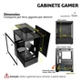 Gabinete Gamer Com 3 Fans RGB Duex Lateral Transparente Em Vidro Temperado