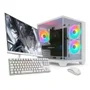 PC Gamer Completo Skill Apex Series, Amd Ryzen 5 5500, Radeon Rx 580 8GB, 16gb Ddr4, SSD 512gb M.2, Monitor LED 24" 180hz, Branco Sas008