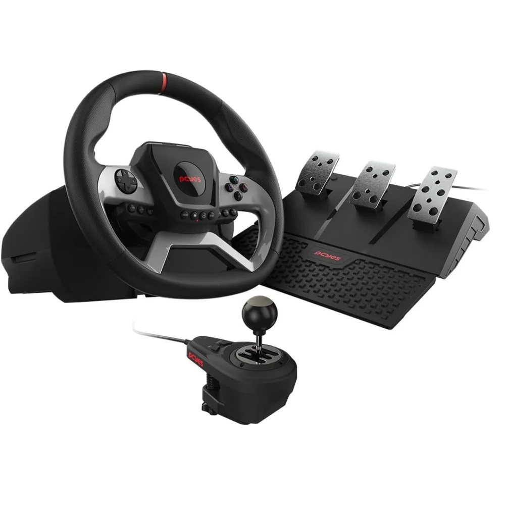 Volante Gamer PCyes W270 P/ PC, XBOX,ps4 Com Pedais E Câmbio