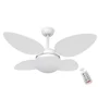 Ventilador Volare Petalo Quad Branco 127v E Controle Remoto
