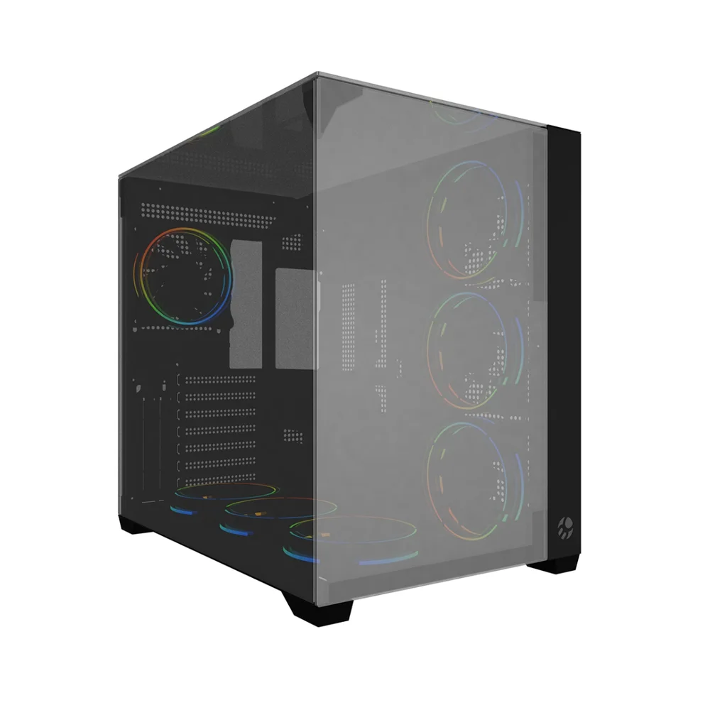 Gabinete Gamer Bluecase Bg059 Grand Vegas Sem Fans, Preto Gabinete Gamer Bluecase Bg059 Grand Vegas Sem Fans, Preto