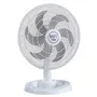 Ventilador Mesa Lorena Branco Oscilante 127v Pás Prata - 110v