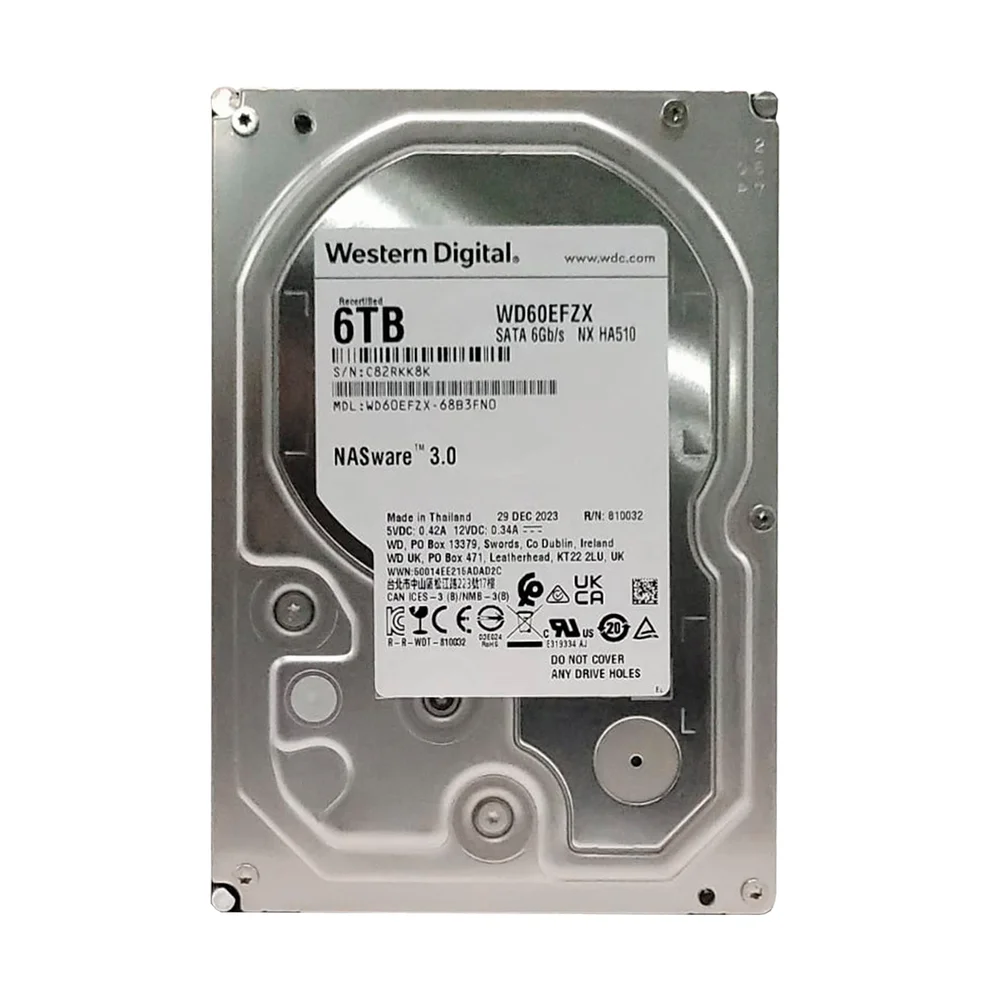 f*x様 Western Digital 6TB WD60EFZX HDD YK Produtos com até 15 OFF no PIX KaBuM