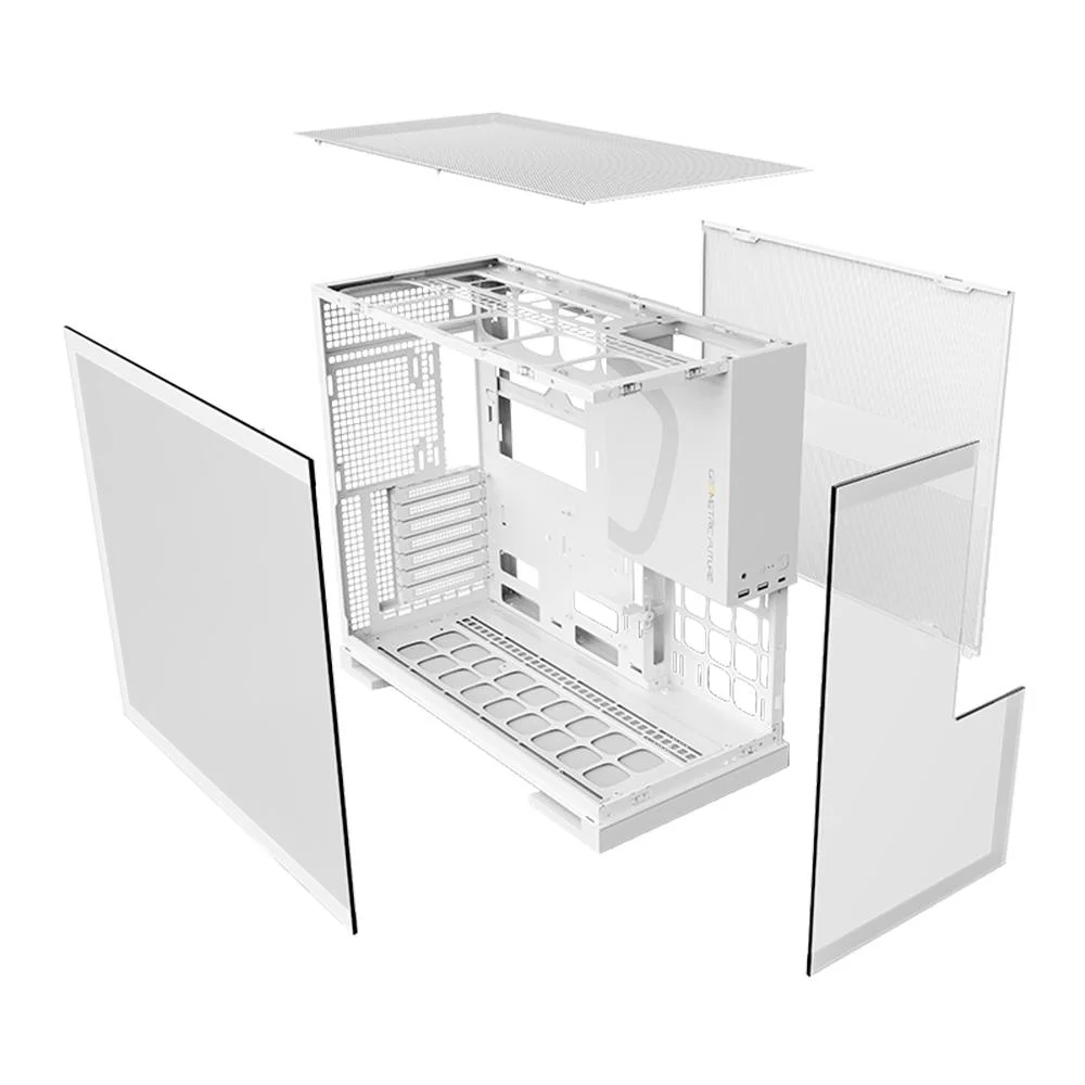 Gabinete Gamer Geometric Future Model 5 Sem Fans Branco