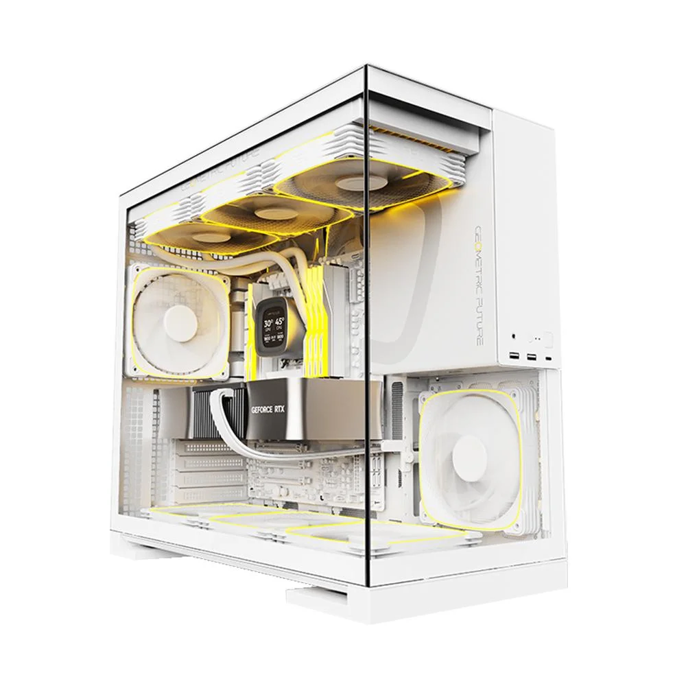 Gabinete Gamer Geometric Future Model 5 Sem Fans Branco