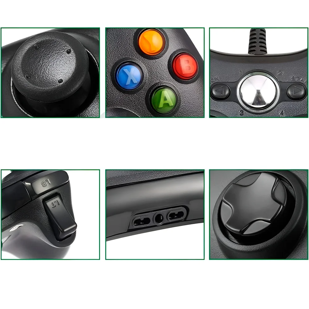 Controle Joystick Usb Compatível Com XBOX360 Computador Notebook Games Controle Joystick Usb Compatível Com XBOX360 Computador Notebook Games