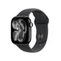 Apple Watch Series 11 Gps + Cellular - Caixa Preta Brilhante De Alumínio – 42 Mm - Pulseira Esportiva Preta – P/m