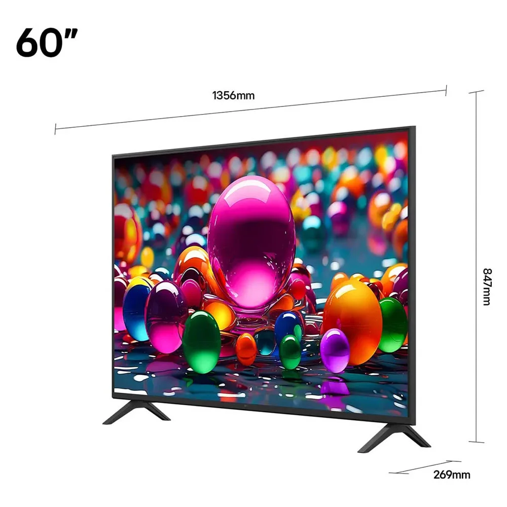 Smart Tv 4k 60 "" Lg Uhd A7 Ai Ger8 Super Upscaling Google Cast Alexa Integrado Controle Ai Smart Magic Webos 25 - 60ua8550psa - view 3