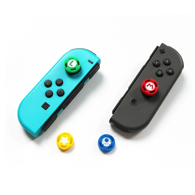 Case Nintendo Switch V1 V2 Mario + 4 Grips + Película Vidro Case Nintendo Switch V1 V2 Mario + 4 Grips + Película Vidro