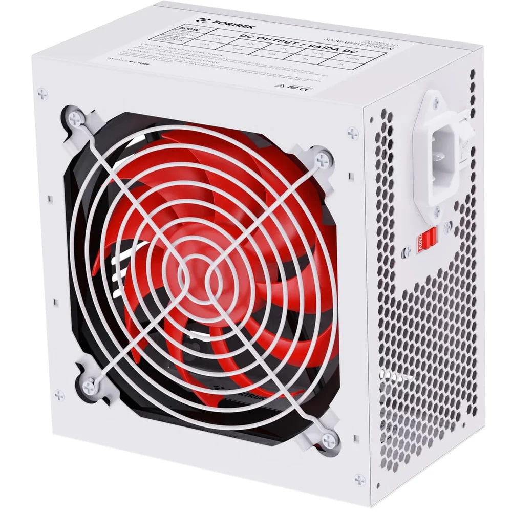 Fonte Gamer Atx Fortrek Crusader 500w Branca Fonte Gamer Atx Fortrek Crusader 500w Branca