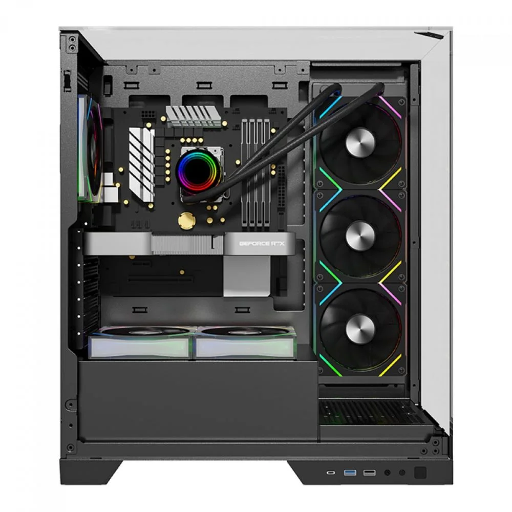 Gabinete Gamer Mid Tower Sem Fan Sem Fonte Liketec Empire Dark Lc-at-empire-2091