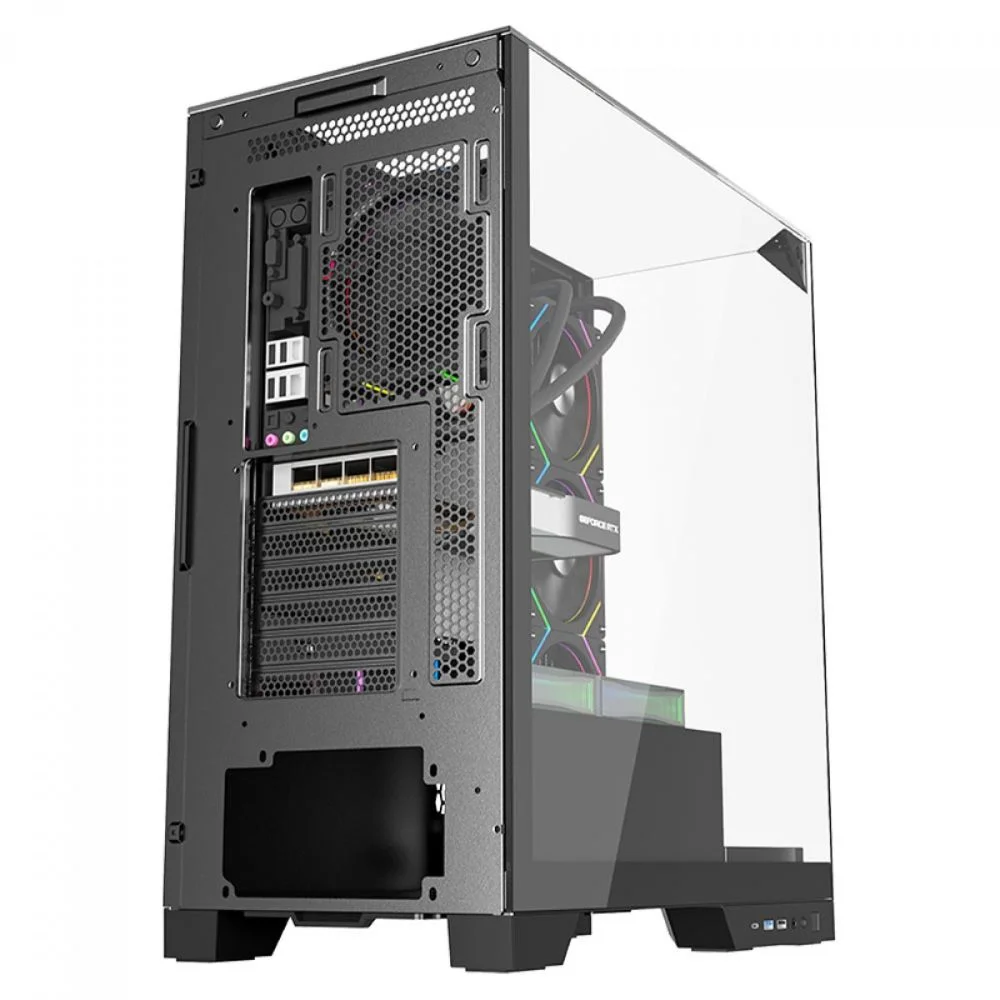 Gabinete Gamer Mid Tower Sem Fan Sem Fonte Liketec Empire Dark Lc-at-empire-2091