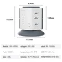 Torre De Tomadas Branca 9 Tomadas + 4 Usb + 1 Type-c Cabo Proteção Contra Sobrecarga 2 Metros