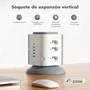 Torre De Tomadas Branca 9 Tomadas + 4 Usb + 1 Type-c Cabo Proteção Contra Sobrecarga 2 Metros