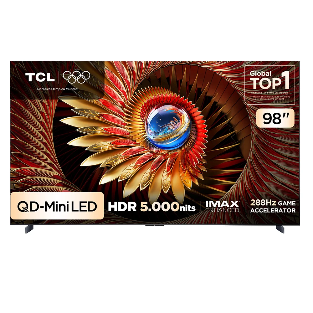 Smart TV TCL 98 Polegadas QLED Mini LED 4K C8K 288Hz