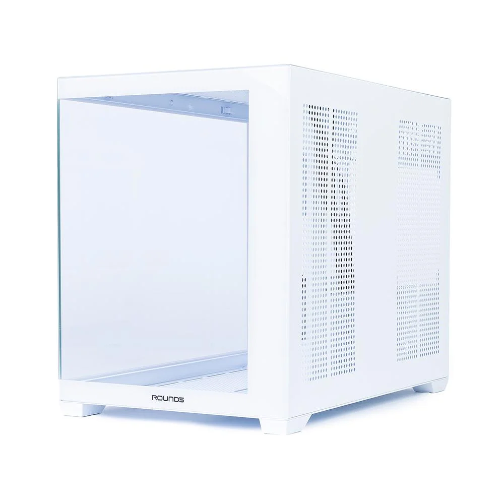 Gabinete Gamer Round5 Blast White (m-atx / Aquario / Frontal Vidro / Sem Fan)