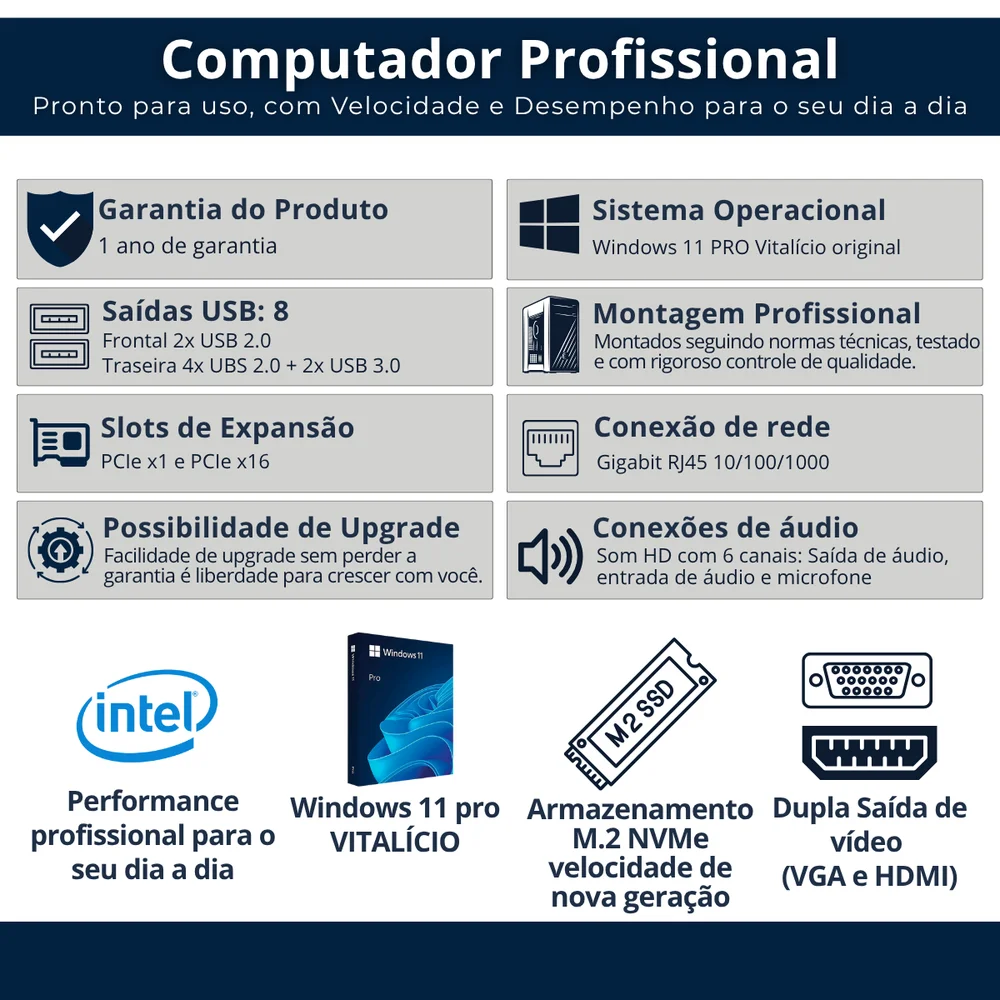 PC Gamer Intel i7-8700 16gb Nvme 512gb 4gb W11 500w - view 2